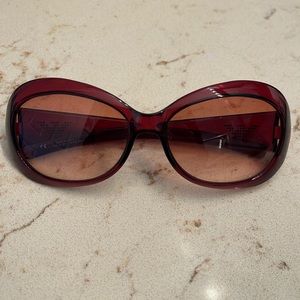 Giorgio Armani red sunglasses